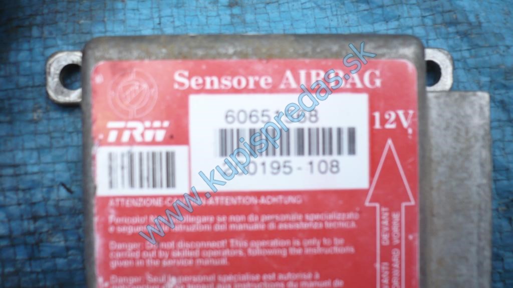 Volantový airbag + airbag spolujazdca Alfa Romeo 166  
